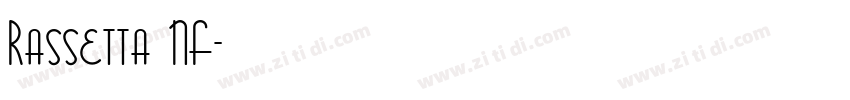 Rassetta NF字体转换